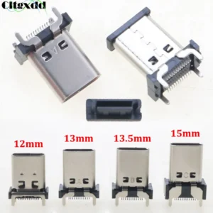 Universal USB-C 24-Pin Vertical SMD Female Jack for Laptop Motherboards