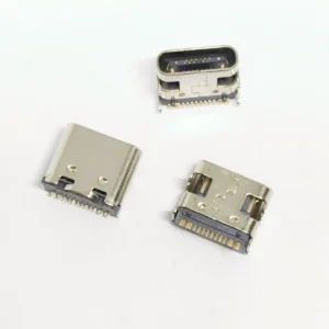 Universal USB-C 16-Pin Mid-Mount SMD Charging Jack for Laptop Motherboards