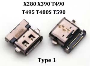 Lenovo ThinkPad X280 / X390 / T490 / T495 / T480S / T590 DC Power Jack (Type-1, USB-C)